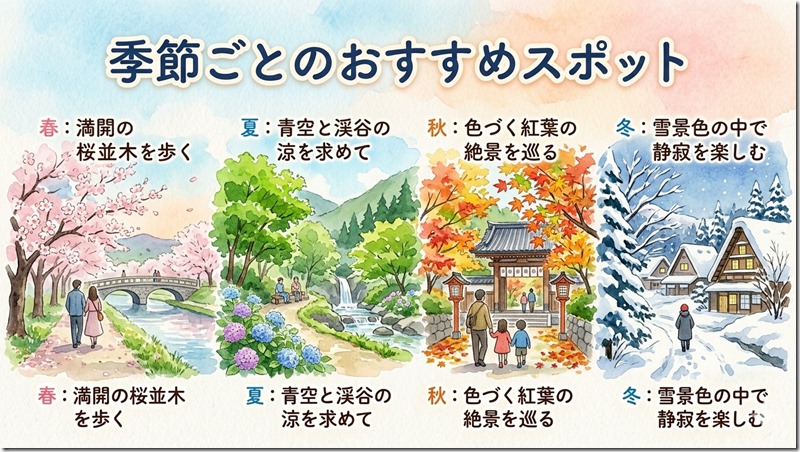 季節ごとのおすすめスポット